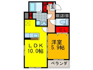 インサイドフィ－ルドの物件間取画像